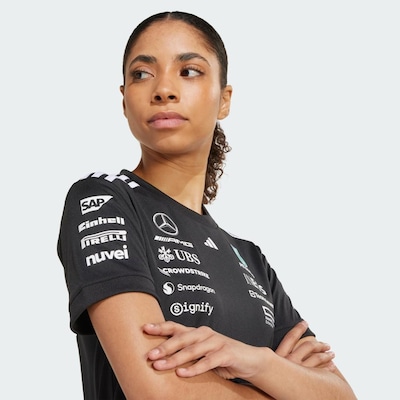 Camiseta Feminina adidas Mercedes AMG Petronas Formula One Team Black Driver - Foto 5
