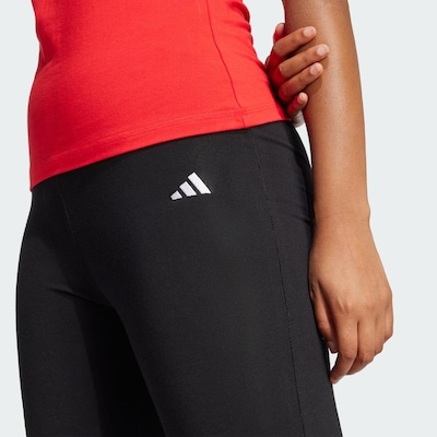Calça Legging Feminina Adidas Flare Essentials com Logo Pequeno - Foto 6