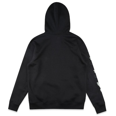 Blusão de Moletom Canguru Masculino New Era New York Yankees Back to Black - Foto 2