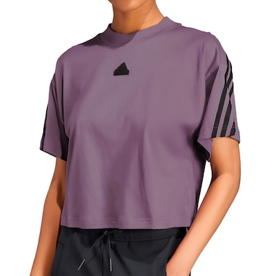 Camiseta adidas Future Icons 3-Stripes Feminina - Foto 1