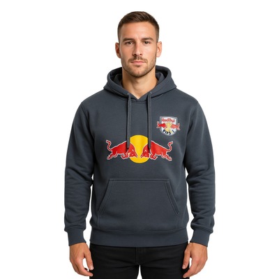 Blusão de Moletom Capuz Red Bull Canguru Masculino - Foto 1