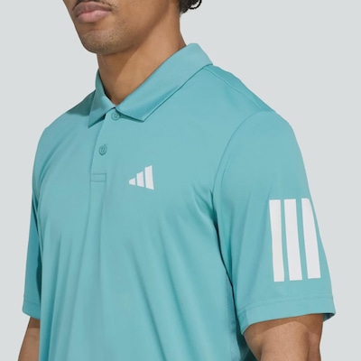 Camisa Polo adidas Club 3 Listras Tennis Masculina - Foto 4