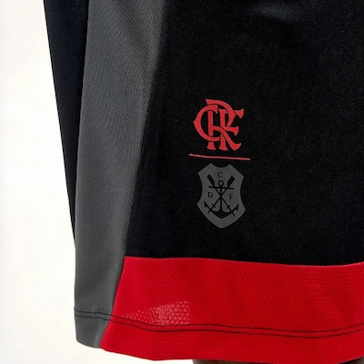 Bermuda do Flamengo Braziline Rubro Negro Fruir Masculina - Foto 4