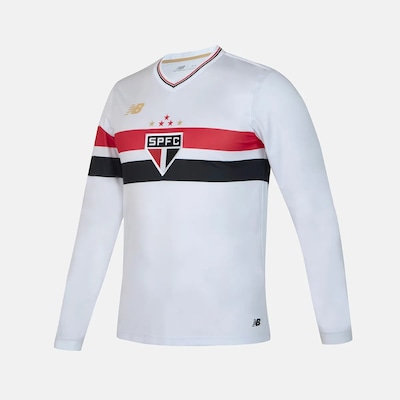 Camisa Manga Longa do São Paulo I 25/26 New Balance Masculina - Foto 3
