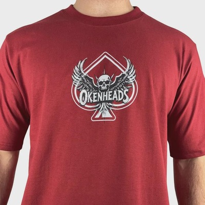 Camiseta Okenheads Básica Silk Caveira Masculina - Foto 3