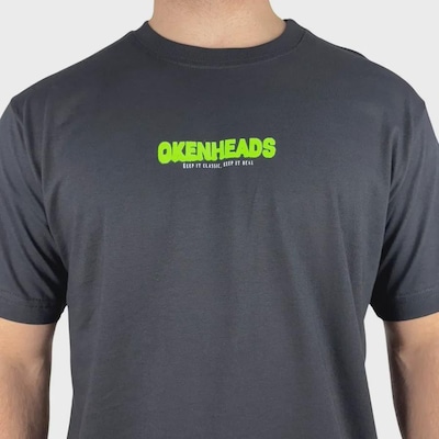Camiseta Okenheads Básica Silk Abduzido Masculina - Foto 4