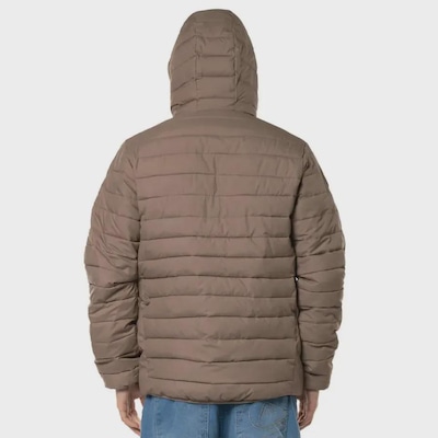 Jaqueta Masculina Quiksilver com Capuz Puffer Scaly Hood Fossil - Foto 2