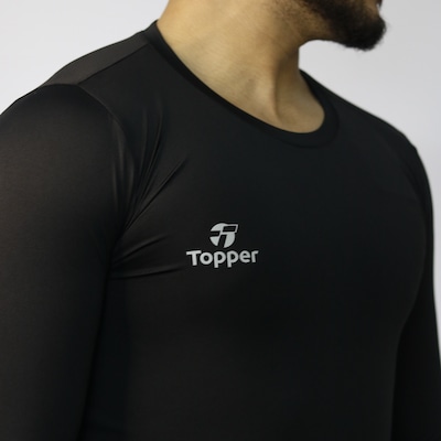 Camiseta Térmica Manga Longa Topper Classic New Betel Masculina - Foto 4