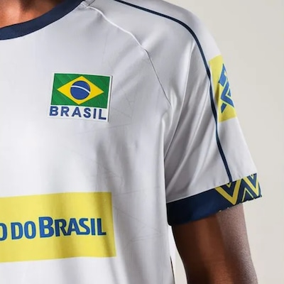Camisa Vôlei Brasil Volt 2025 Jogo 3 Masculina - Foto 3