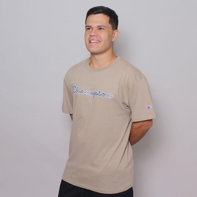 Camiseta Masculina Champion Malha Leve Script Metal - Foto 4