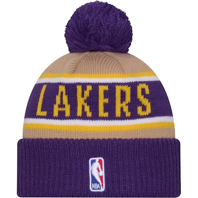 Gorro Masculino New Era NBA Draft 2024 Los Angeles Lakers PomPom - Foto 2
