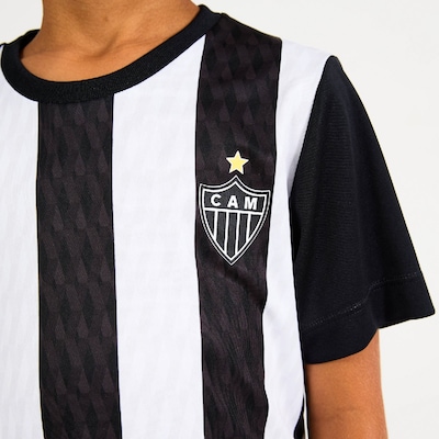 Conjunto Atlético Mineiro Mini Craque Galo Braziline Infantil - Foto 3