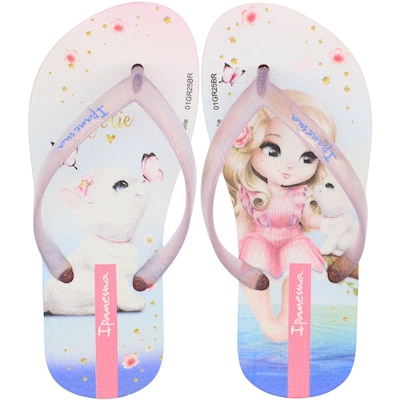 Chinelo Ipanema Blonde Cat Amores De Dedo Infantil - Foto 1