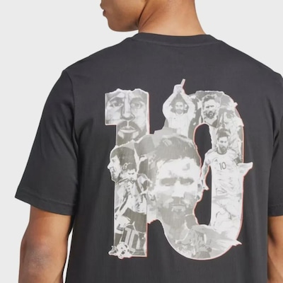 Camiseta Masculina adidas Gráfica Messi - Foto 4