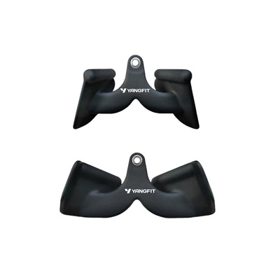 Kit Puxadores Anatômico Maciço Academia Yangfit Multipegadas - Foto 2