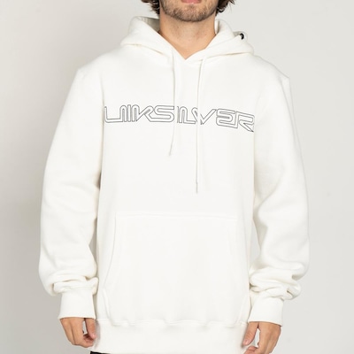 Blusão de Moletom Masculino Quiksilver Canguru Word Block com Capuz - Foto 1