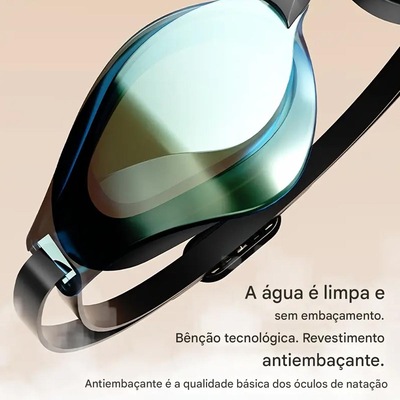 Óculos de Natação Adulto Gold Sports Fire Pro Performance 9.0 - Foto 5