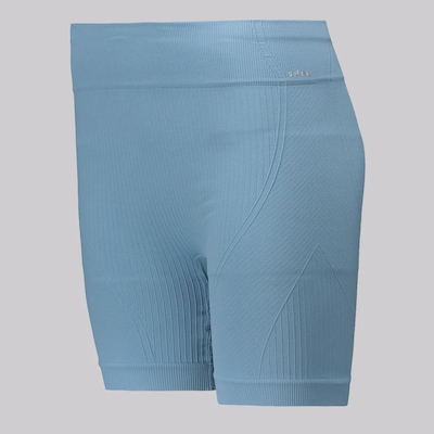 Shorts Canelado Selene Sem Costura Feminino - Foto 3