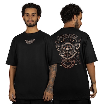Camiseta Masculina Overking Oversized Borboleta - Foto 2