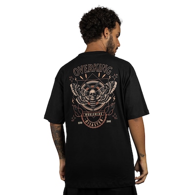 Camiseta Masculina Overking Oversized Borboleta - Foto 3