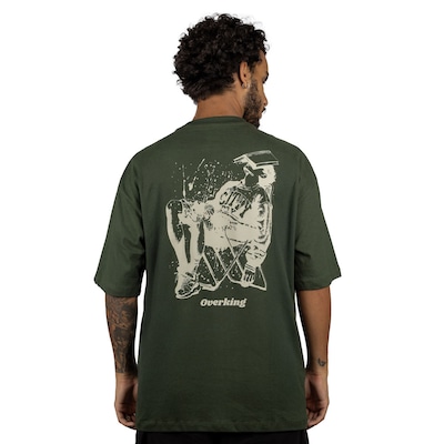 Camiseta Masculina Overking Oversized Lazy - Foto 3