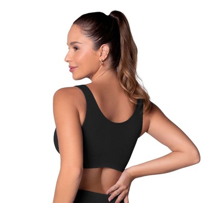 Top Selene Canelado Sem Costura Feminino - Foto 2