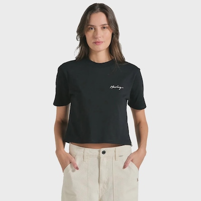 Blusa Cropped Feminina Hurley Line - Foto 1