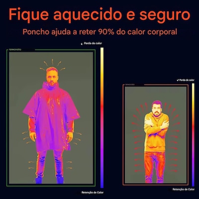 Casaco Esportivo Gold Sports Térmico de Emergência Anti Chuva Camuflada - Foto 2