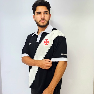 Camisa Vasco Da Gama Polo Oversized Approve Faixa Masculina - Foto 4