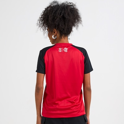 Camisa do Flamengo Baby Look Principia Rubro Negro Braziline Feminina - Foto 2