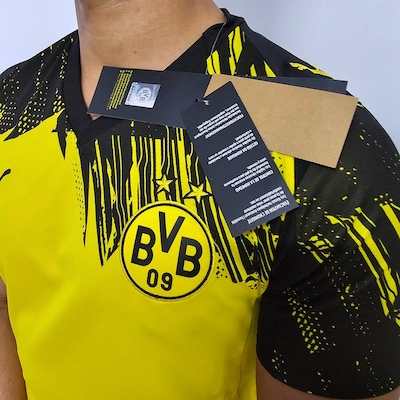 Camisa do Borussia Dortmund Puma 25/26 Uniforme 1 Torcedor Masculina - Foto 6