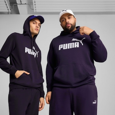Blusão de Moletom Masculino Puma Essentials Logo Com Capuz - Foto 3