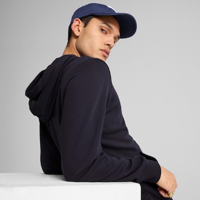 Blusão de Moletom Masculino Puma Essentials Logo Com Capuz - Foto 4