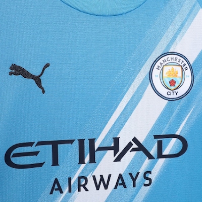 Camisa do Manchester City Masculina Puma 25/26 Uniforme 1 Torcedor - Foto 5