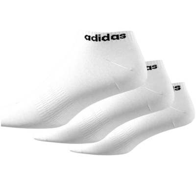 Meia Masculina Adidas Linear Ankle 3 Pares - Foto 3