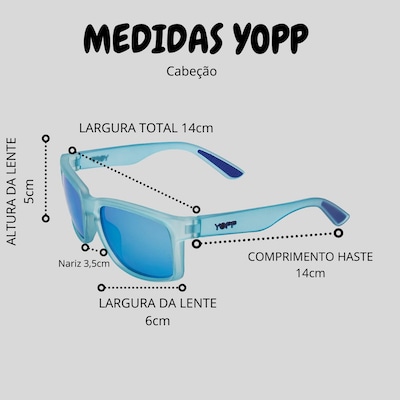 Óculos de Sol Yopp Polarizado Uv400 Cabeção Patinete - Foto 6