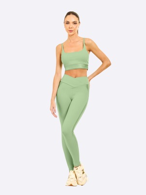 Calça Legging Feminina Manly Metalic Recortes - Foto 4
