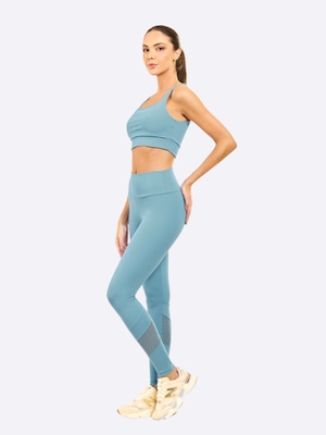 Calça Legging Feminina Manly Recortes em Tule - Foto 2