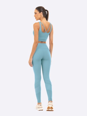 Calça Legging Feminina Manly Recortes em Tule - Foto 3