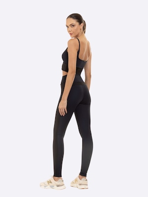 Calça Legging Metalic Feminina Manly Recortes - Foto 4