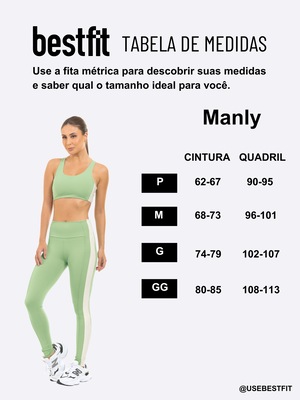 Calça Legging Feminina Manly Recortes - Foto 5
