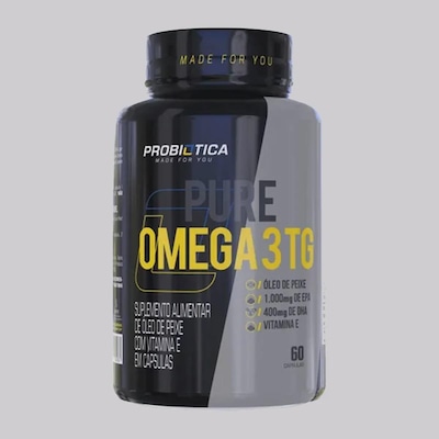 Pure Ômega 3 TG Probiótica com 60 Cápsulas - Foto 1