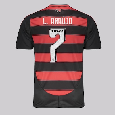 Camisa Flamengo I 25/26 7 L. Araújo adidas Masculina - Foto 1