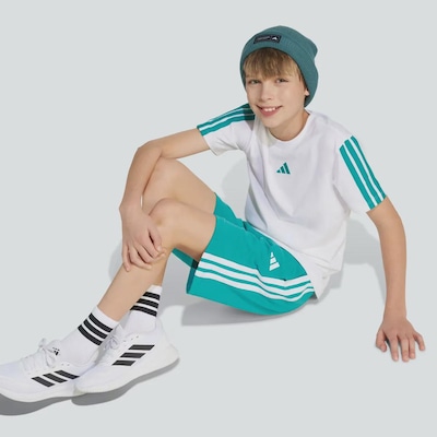 Bermuda adidas 3 Stripes ESS Infantil - Foto 6