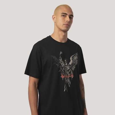 Camiseta Regular MCD Caveira Anjo Masculino - Foto 3
