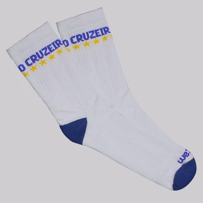Meia Cano Alto do Cruzeiro Futfanatics Esportiva - Unissex - Foto 1