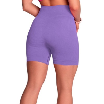 Short Selene sem Costura Canelado Feminino - Foto 2