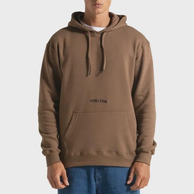 Blusão de Moletom Masculino Volcom com Capuz Canguru Signature - Foto 1