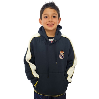 Blusão Real Madrid Moletom Símbolo Infantil Balboa - Foto 1