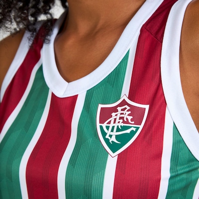 Camisa do Fluminense Regata Nos Tricolor Braziline Feminino - Foto 4